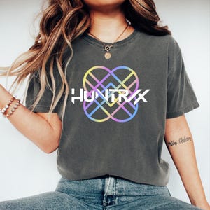Comfort Colors Huntrix Girls Shirt, Kpop Demon Hunters Tshirt, Huntrix Girl Shirt, Huntrix Fan Shirt Gift, Rumi Zoey Mira Graphic Shirt