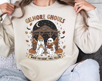 Gilmore Ghouls Sweatshirt: Cozy Ghost Parody Fall Halloween Crewneck