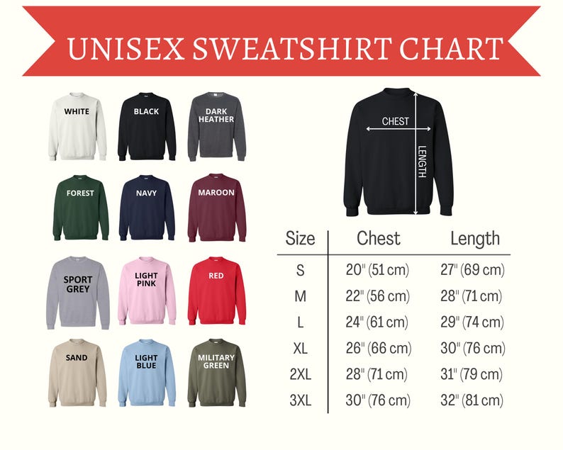 a long sleeve shirt measurements chart for men and women