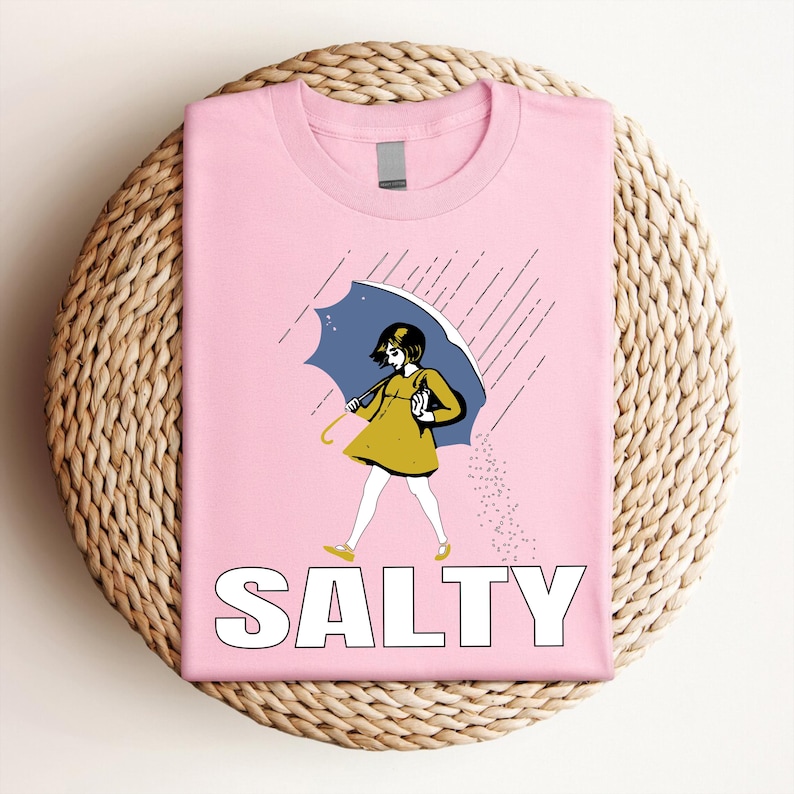 Salty Girl Shirt: Retro Vintage Graphic Women’s Summer Tee afbeelding 10