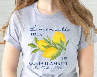 Retro Limoncello La Dolce Vita Shirt: Amalfi Coast Summer Top