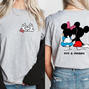 Custom Disney Couple Shirt, Disney Valentine Shirt, Mickey and Minnie Couple Shirt, Disney Couple Shirts, Disneyland Honeymoon Shirt
