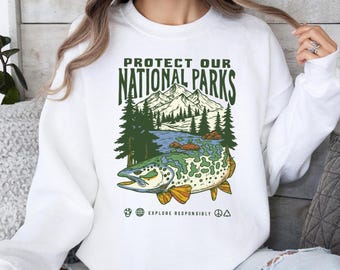 National Parks Sweatshirt: Protect Nature Crewneck