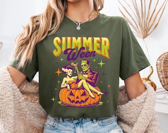 Summerween T-Shirt: Bride of Frankenstein, Spooky Summer Halloween Tee