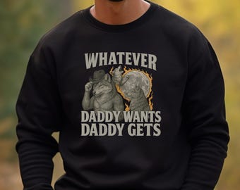 Werewolf Meme Sweatshirt: Funny Adult Humor Graphic