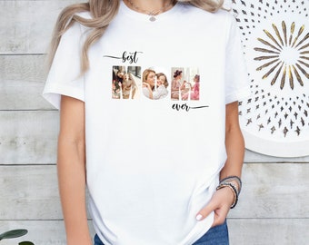 Custom Mom Photo Collage T-Shirt, Personalized Mother's Day Gift