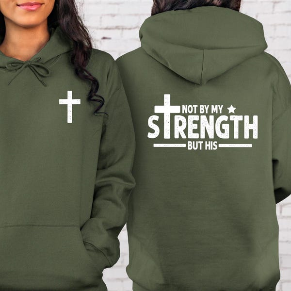 Sweat à capuche chrétien pour homme : verset de la Bible cadeau religieux