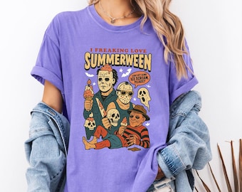 Comfort Colors Summerween Shirt: Spooky Horror Summer Tee