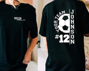 Soccer Mom Shirt: Custom Team Name Player Number Tee