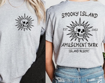 Spooky Island Disco Skull Shirt - 90s Halloween Movie Tee