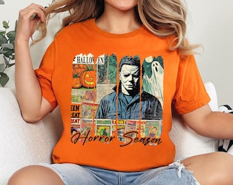 Retro Horror Movie T-Shirt: Vintage Halloween Ghost Graphic Tee