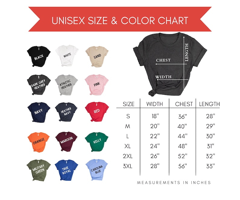 a women's t - shirt size chart with measurements