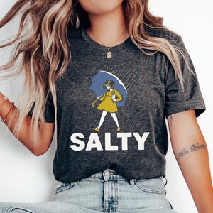 Salty Girl Shirt: Retro Vintage Graphic Women’s Summer Tee afbeelding 6