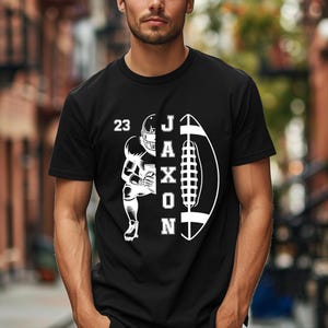 Custom Name And Number Football Shirt, Personalized Football Shirt, Football Mom Shirt, Football Shirt, Football Season, Game Day Football