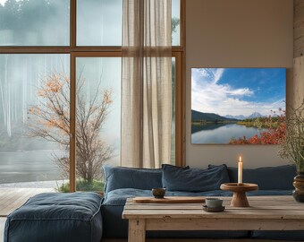 SPECTACULAR Grand Tetons - Colorful September Lake View with stunning sky- PREMIUM Digital Download