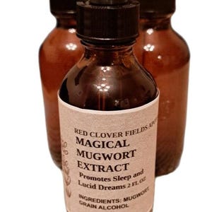 2 fl oz Mugwort Herbal Tincture, Mugwort Extract, TInctures,  Alcohol