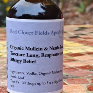 Organic Mullein & Nettle Leaf Tincture - 2 fl oz
