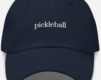 Embroidered Pickleball Dad Hat, Cotton Twill Baseball Cap