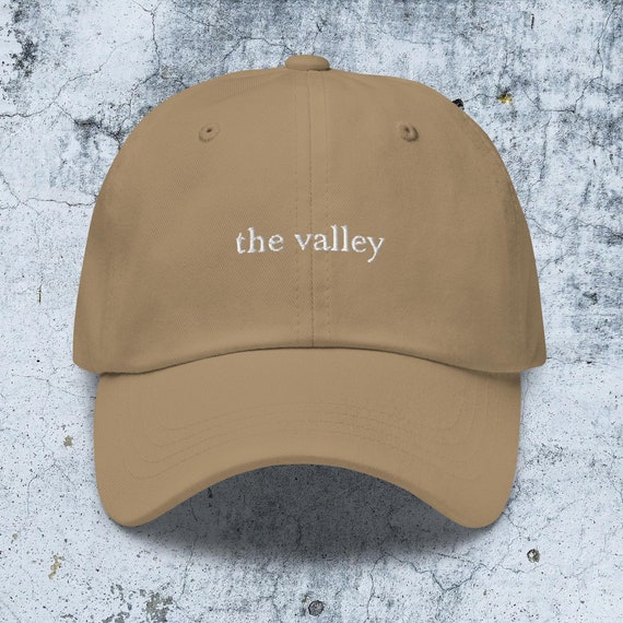 Embroidered Chino Cotton Dad Hat: The Valley Minimalist Baseball Cap
