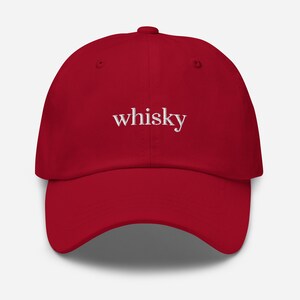 Whisky Hat, Embroidered Dad Hat, Whiskey Baseball Cap, Whisky Baseball Hat, Funny Hat, Gift for Dad, Gift for Whiskey Lover, Scotch Dad Cap