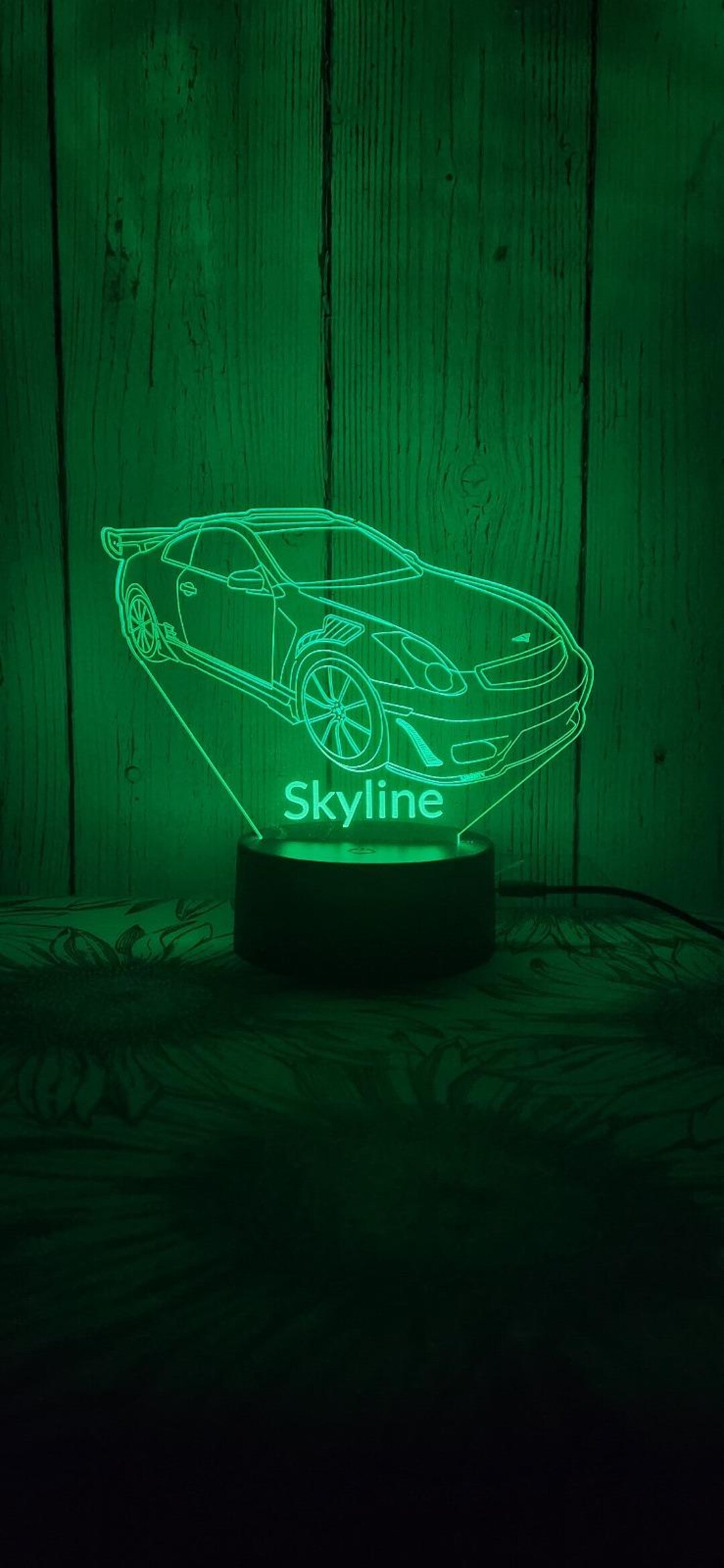 Personalized Infinity Car LED Light Led Lamp 3d LED Multicolor Gift for ...