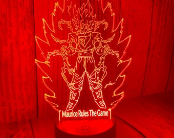 Anime Led Lampe Personalisierte 3d LED Tischlampe Multicolor 3d Illusion Einzigartiges Geschenk für Kinder Benutzerdefinierte Anime Nachtlicht Weihnachtsgeschenk Naturo oku