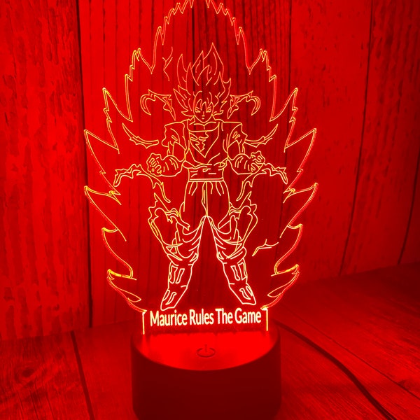 Anime Led Lamp Personalized 3d LED Table Lamp Multicolor 3d Illusion Unique Gift for Kids Custom Anime Night Light Christmas Gift Naturo oku