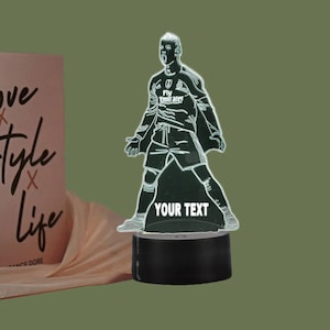 Personalized Ronaldo LED Night Light| 3d Illusion RGB Lamp |Night lamp for Kids | Christmas Gift | Gift for Her | Gift for Him | Kids Lamp