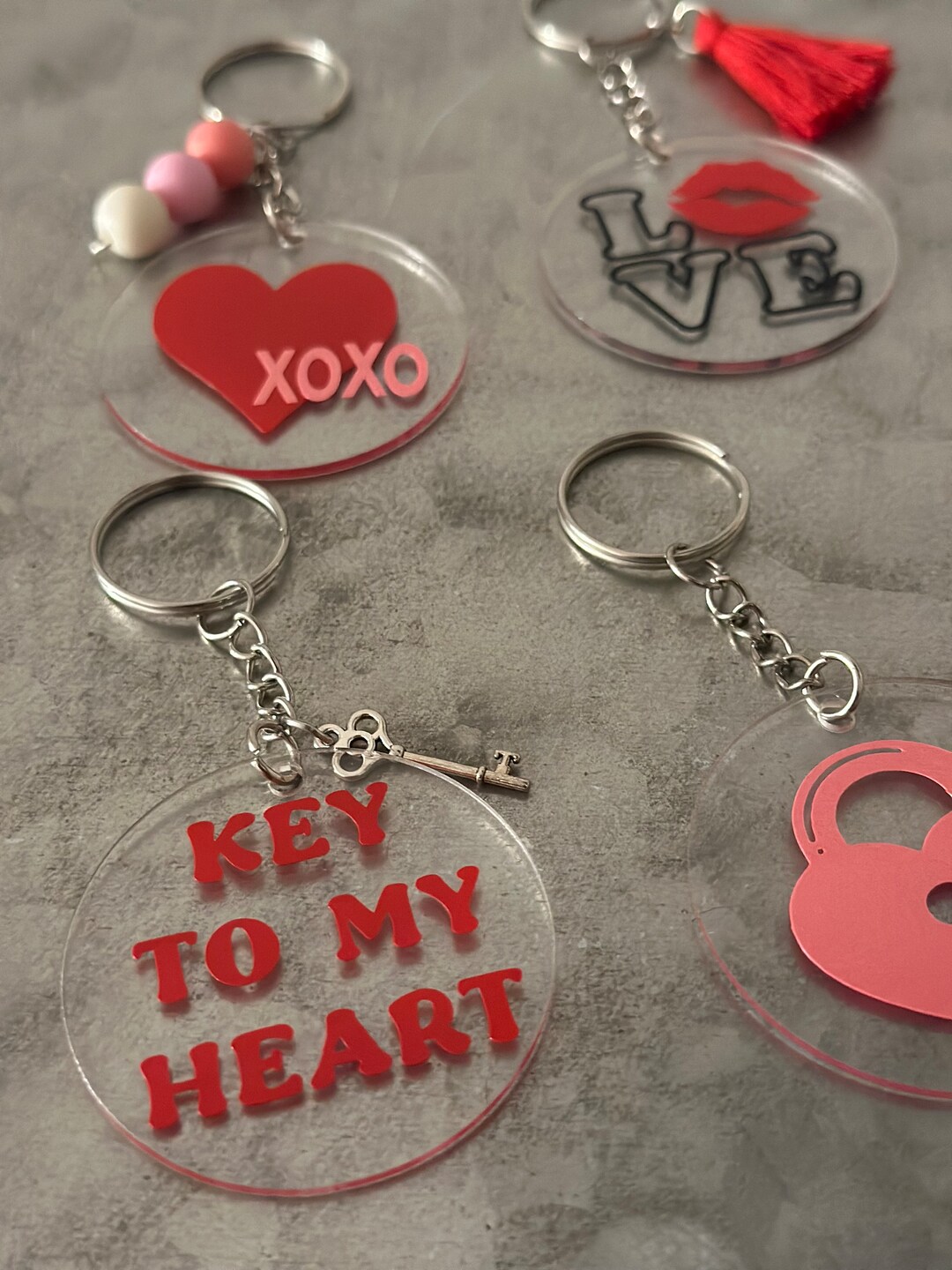 Key to My Heart Keychain - Etsy