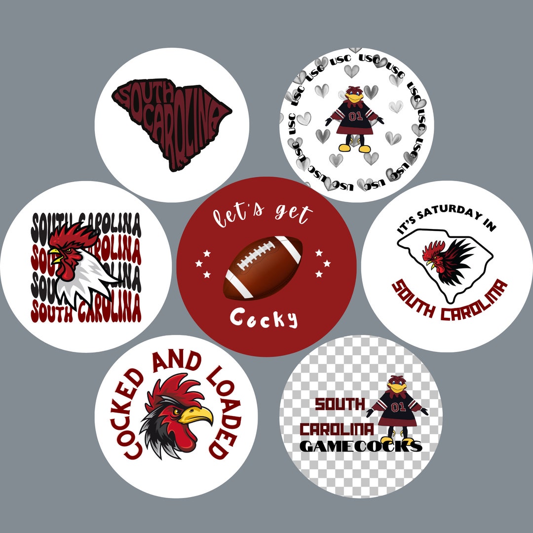 University of South Carolina Gameday Button Pins Etsy