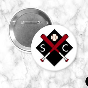 Gameday Baseball Flag | 3&quot; Button | SEC College Baseball Button