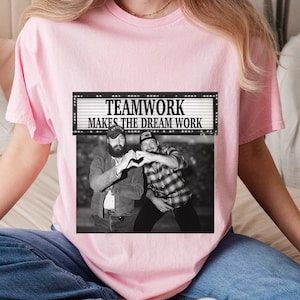 Teamwork Makes The Dreamwork Softstyle Tshirt, Womens Trendy Shirt, Post Morgan Country Music, Band Tee, Gift for Her, Graphic Tee