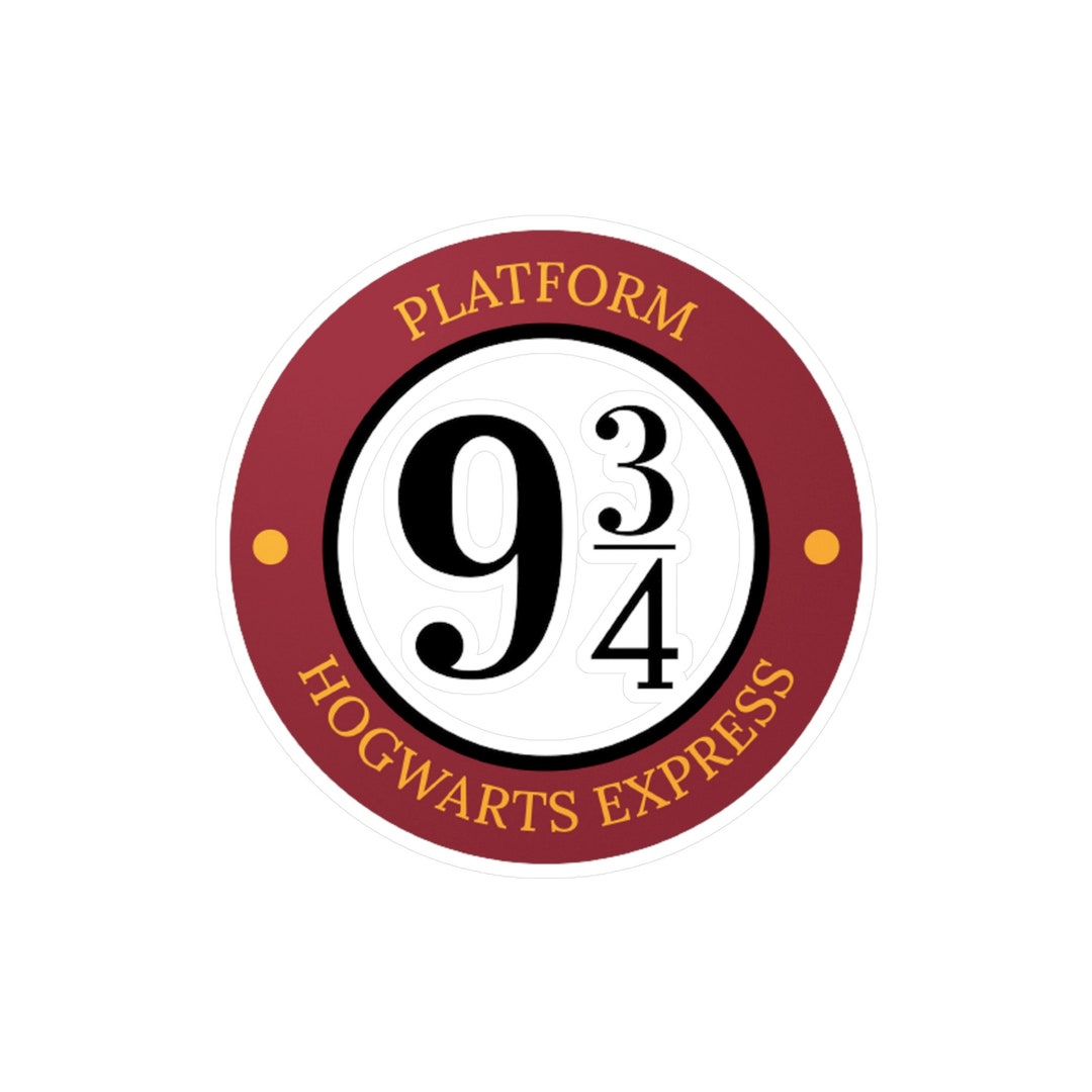 Harry Potter Platform 9 3/4 Vinyl Decal - Etsy
