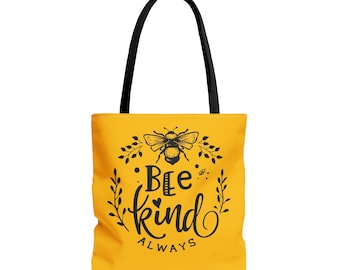 Bee Kind Always tygväska (AOP)