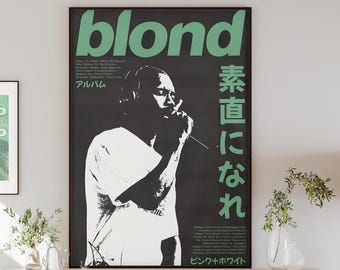 Frank Ocean Blond Album Poster – Japanese Aesthetic Wall Art (Digital Download)