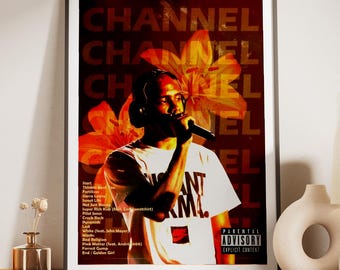 Frank Ocean Channel Album Orange Custom Poster Wall Decor Cover Print Digital Download