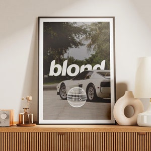 Póster de Frank Ocean Blond, álbum White Ferrari Blond, música, portada, arte mural, decoración del hogar, impresión digital, descarga instantánea