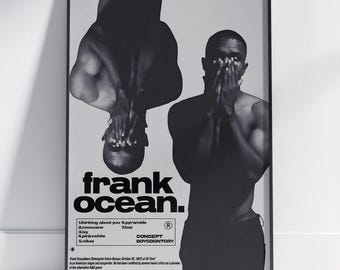 Frank Ocean Album Art Poster: Blond & Channel Orange (Digital Download
