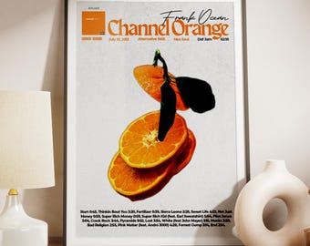 Frank Ocean Channel Orange Album Blond Custom Poster Wall Decor Cover Print Digital Download