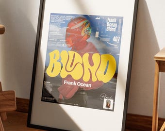 Frank Ocean Blond Album Poster – Racer Aesthetic Wall Art (Digital Download)