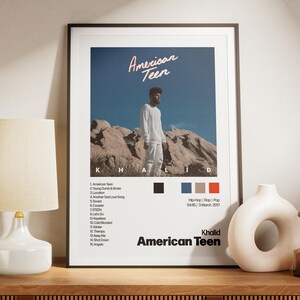 Khalid American Teen Album Poster – Custom Wall Art, Digital Download