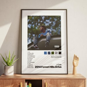 J Cole 2014 Forest Hills Fahrt benutzerdefinierte Album Poster Cover Kunst Zimmer Dekor digitaler Download