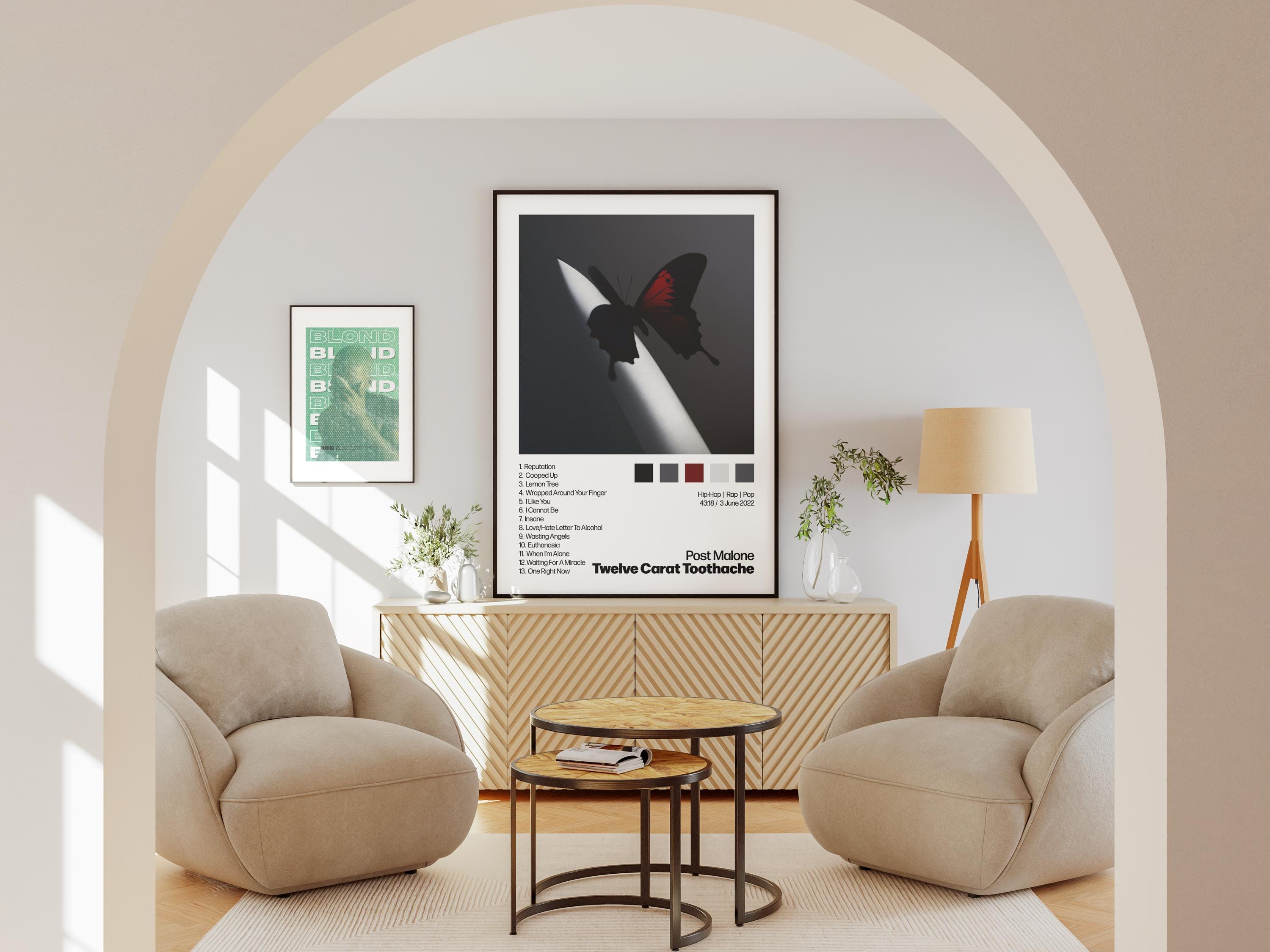 Post Malone Twelve Carat Toothache Album Poster Print Digital Download – Music Wall Art