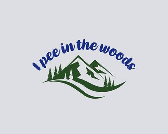 I Pee in The Woods- Crew Tee