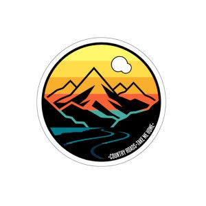 Country Roads Landscape- Kiss-Cut Stickers