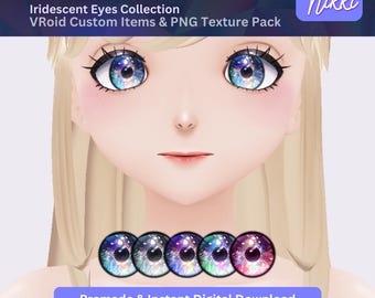 VRoid Eye Collection: png's met iriserende anime-ogen voor VTuber-modellen