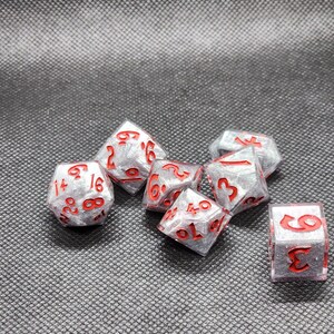 polyhedral dice set