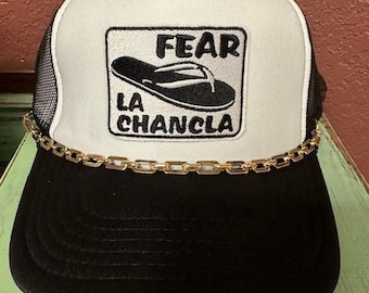 Fear La Chancla Hat Patch, Latina patch, Latina hat patch, Hispanic patch hat, Chancla Patch hat, Embroidery patch hat, Latina Gifts