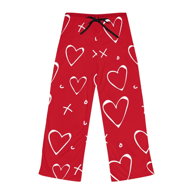 Heart Pajama Pants Etsy