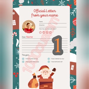 Carta personalizada De nuestros mejores modelos listos para usar. Carta personalizada. Hermoso regalo personalizado. Mensaje de Navidad. Regalo de Año Nuevo